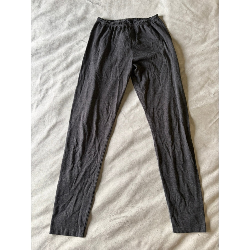 G.H. Bass & Co Womens Gray Cotton Blend Stretch Leggings Size Medium Made in USA